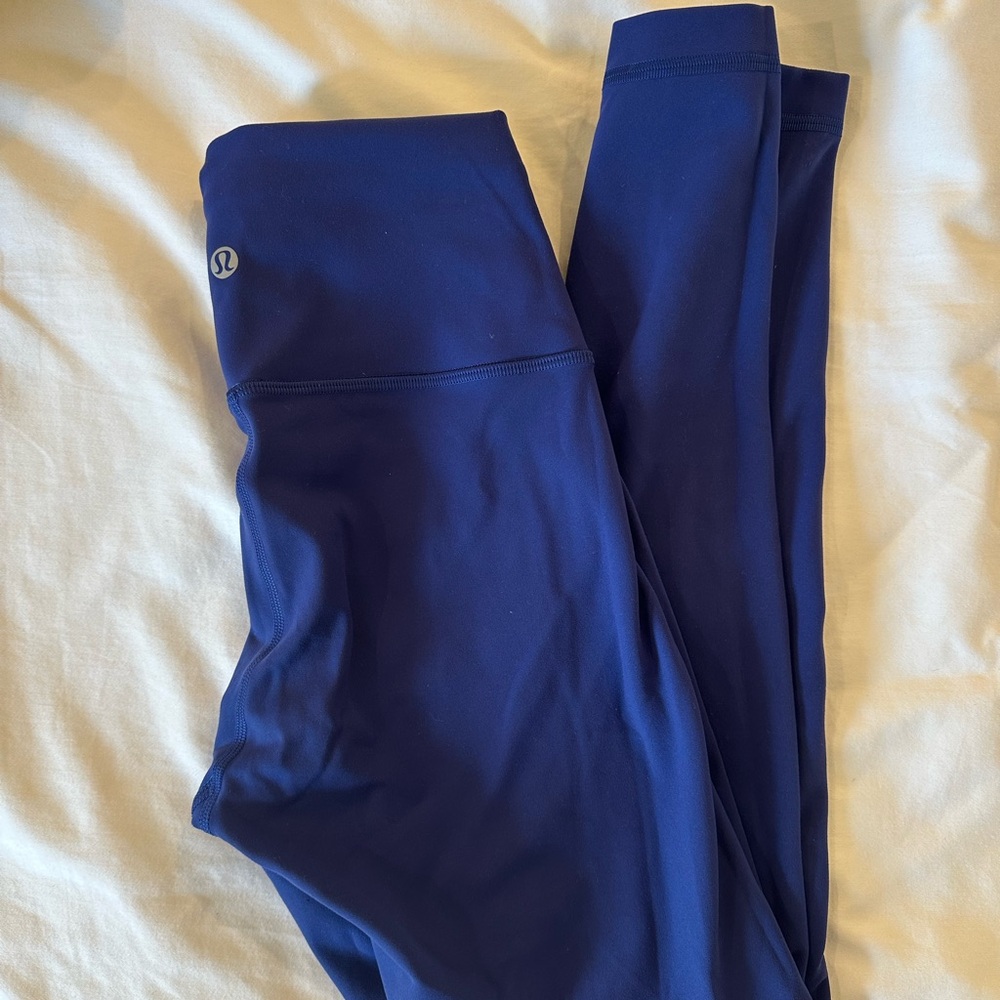 Lululemon Wunder Train HR Tight 25”, Galactic Blue Size 4